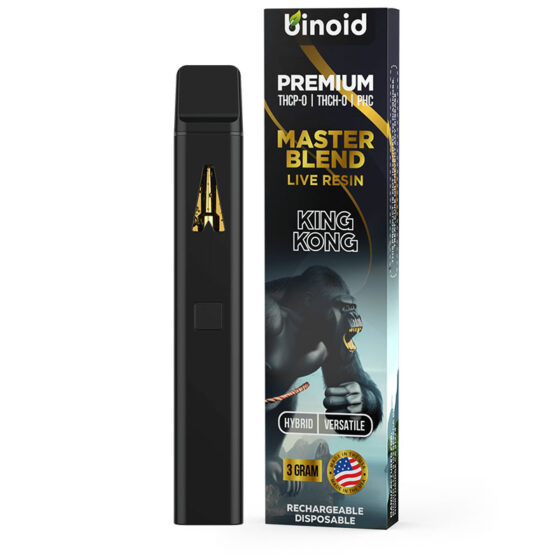 binoid-thc-device-thc-p-thc-h-pch-disposable-vape-device-master-blend-king-kong-3g-560x560-1 THC-P:THC-H:PCH Disposable Vape Device - Master Blend King Kong ( Hybrid ) - 3g - By Binoid