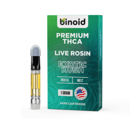 Binoid THCA Live Rosin Cartridge 1g - Exotic Kush (Indica)