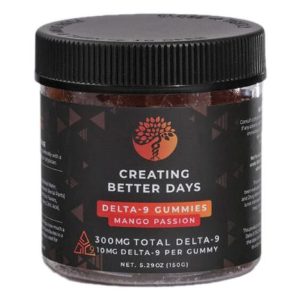 THC Gummies - Full Spectrum Mango Passion Delta 9 Gummies - 10mg