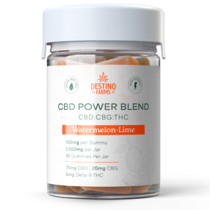 Destino Farms CBD Power Blend Gummies 630mg - Watermelon-Lime