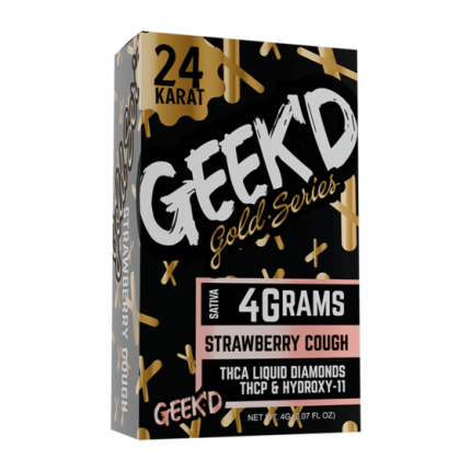 Geek'd - THCA Vape Device - 24K - 4g - Strawberry Cough (Sativa)