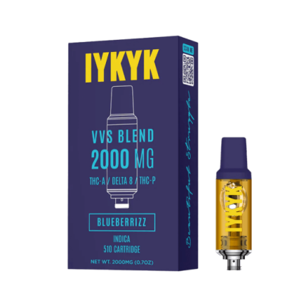 IYKYK - THC-A Delta 8 THC-P Vape Cartridge - Blueberrizz (Indica) - 2g
