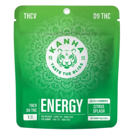 KANHA FX Energy Gummies 1-1 D9 THC THCV - Citrus Splash
