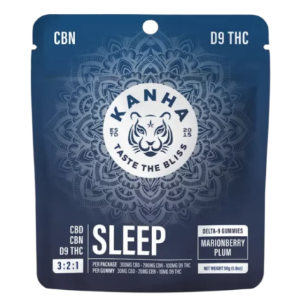 KANHA FX Sleep Gummies 3-2-1 CBD - CBN - THC - Marionberry Plum