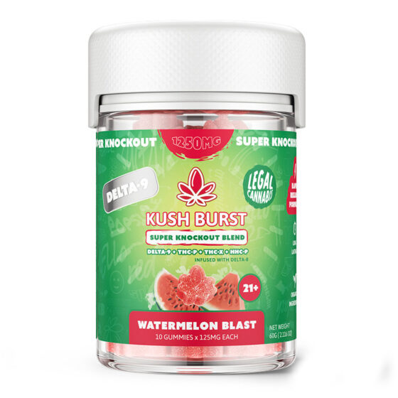 kush-burst-thc-edible-knockout-gummies-watermelon-blast-125mg-single-560x560-1 Knockout Blend THC Gummies - Watermelon Blast - Kush Burst