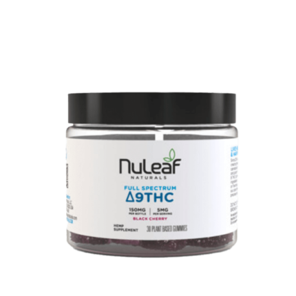 NuLeaf Naturals - Delta 9 Gummies - Black Cherry - 30ct - 150mg
