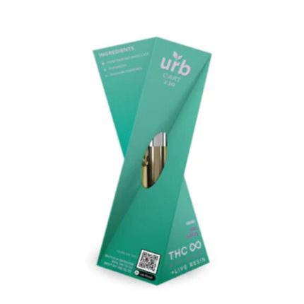 Urb Finest Flowers - Delta 8 Vape - Live Resin THC Infinity Cartridge - Gas Berry - 2.2g