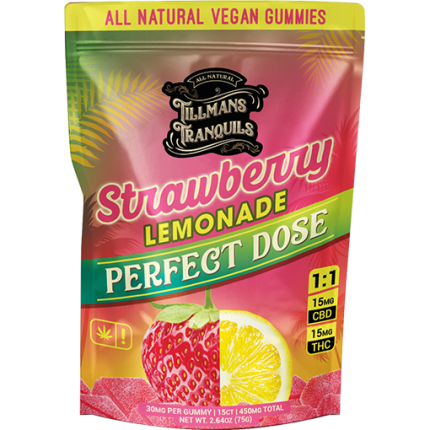 Tillmans Tranquils Strawberry Lemonade CBD + THC Gummies