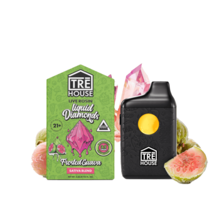 TRE House - HHC Delta 8 Delta 10 Vape Pen - Live Rosin - Frosted Guava (Sativa) - 3.5g
