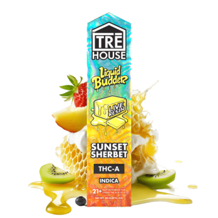 TRE House - THC-A Vape Pen - Live Resin - Indica - Sunset Sherbet - 2g - Single