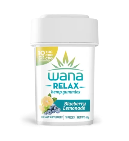 Wana Relax 10mg THC: CBD: CBG Gummies