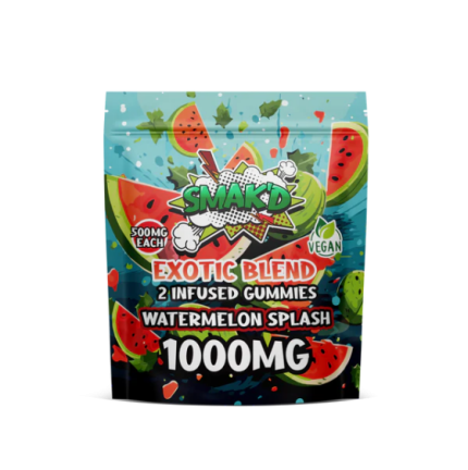 TKO Smak'd Exotic Blend Infused Delta 8 THC Gummies | 1,000 MG